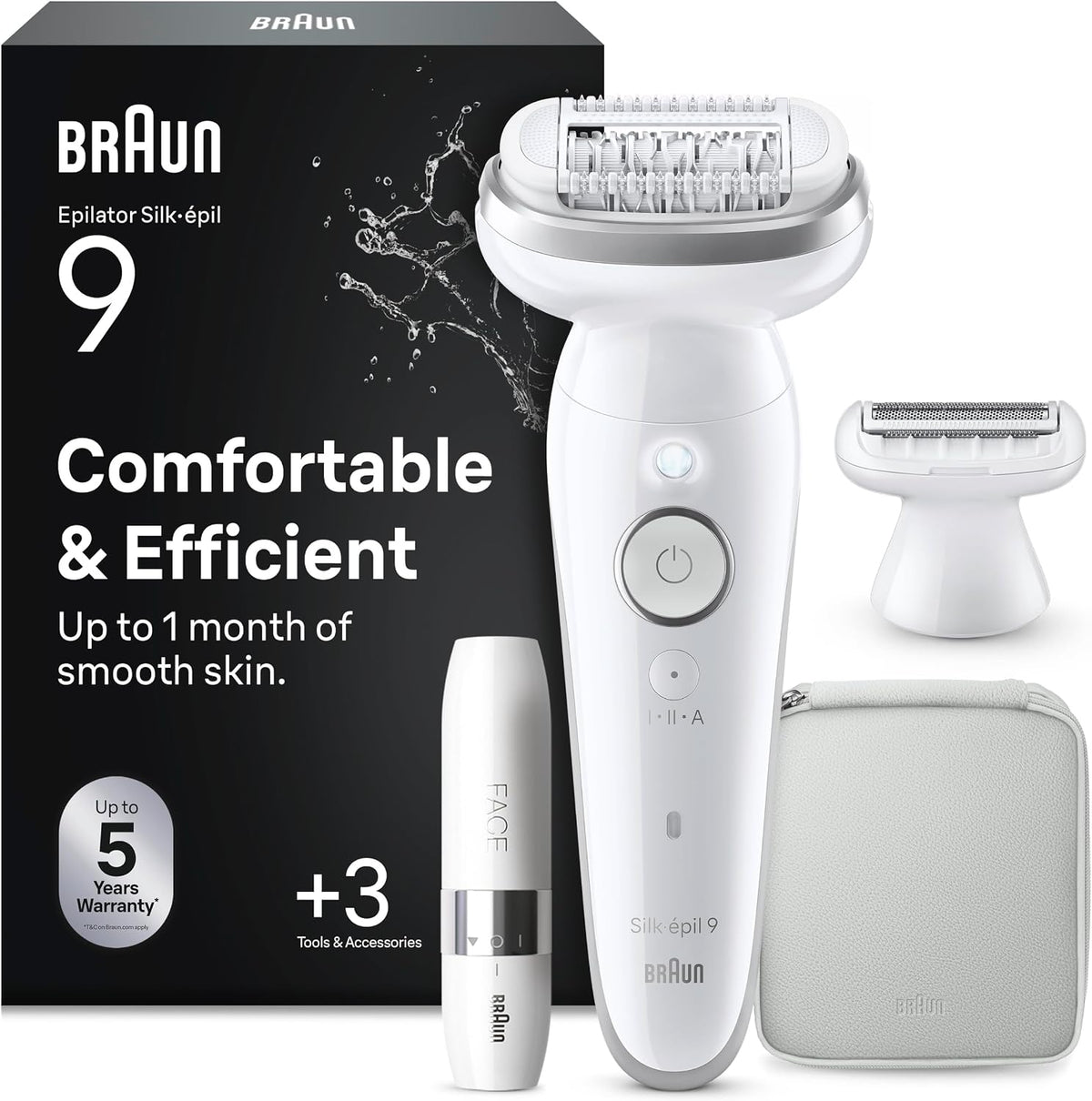 Braun, Epilatori, 0,5 mm, Marrone, funzionamento senza fili