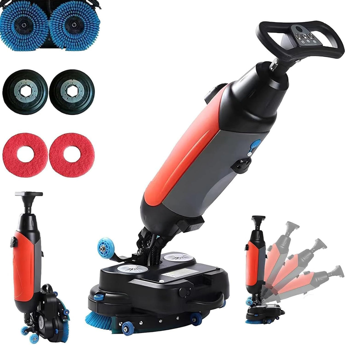 DPQYJPP, Lavasciuga, 250 W, 5,5 L, 36 V, Arancione, 3 in 1