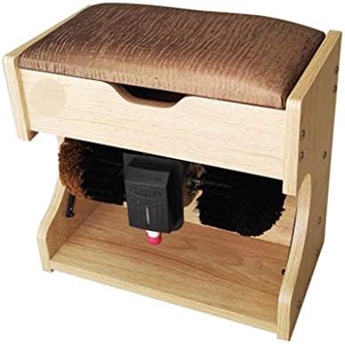 WJFLUCK, Spazzole per scarpe, 220 V, 145 W, 1400 giri/min, Nero, acciaio inox