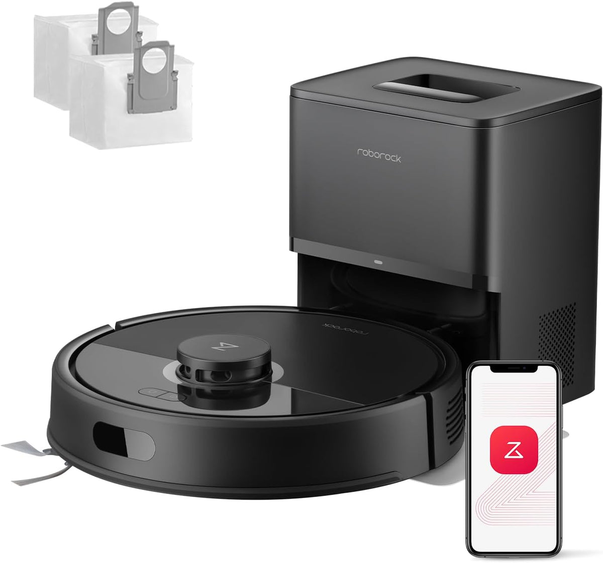 roborock, Robot aspirapolvere, Nero