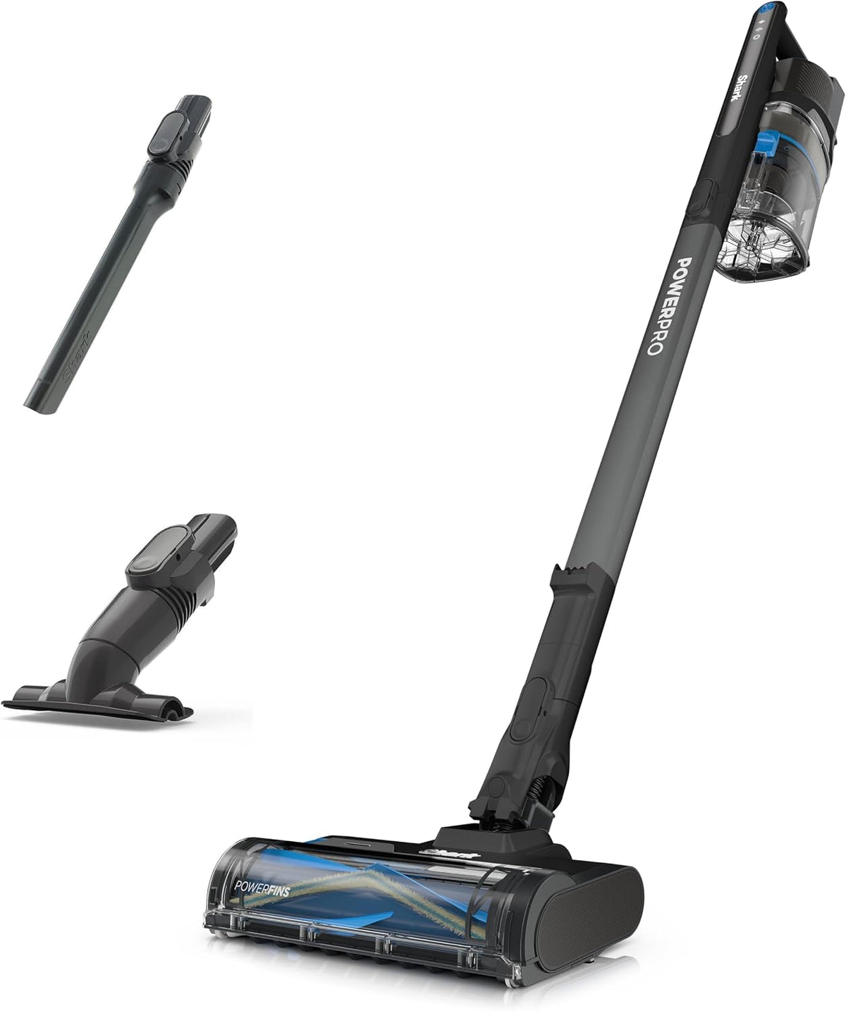 Shark, Aspirapolvere, IZ370EU, 31,6 cm, 26,4 cm, 114,3 cm, Blu, funzionamento senza fili