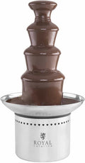 Royal Catering, Fontane di cioccolata, RCCF-230W, 230 W, Nero, acciaio inox, vano contenitore