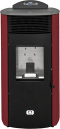 STUFE A PELLET ITALIA, Impianti di riscaldamento a pellet, 18 kW, 180 m, 125 kg, Rosso
