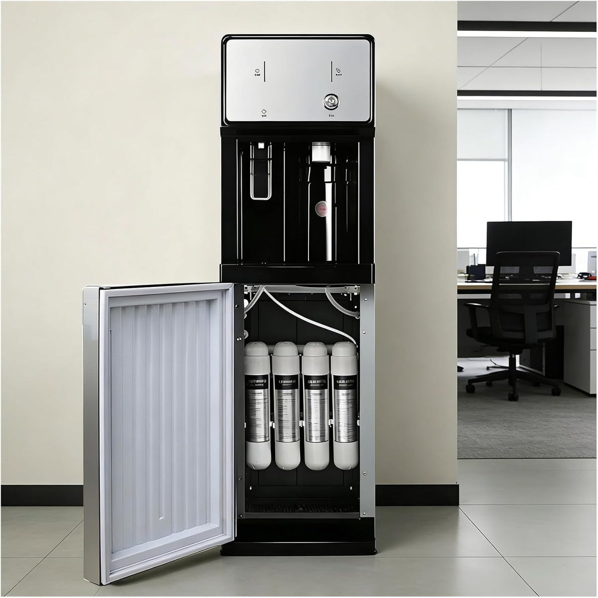 Generico, Distributori e fontane d'acqua, 31 x 31 x 105 cm, 2200 W, 24 L, Bianco
