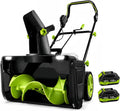 SHUMIAO, Frese da neve, 40 V, 4,0 Ah, 7,6 m, Nero, illuminazione LED, funzionamento senza fili