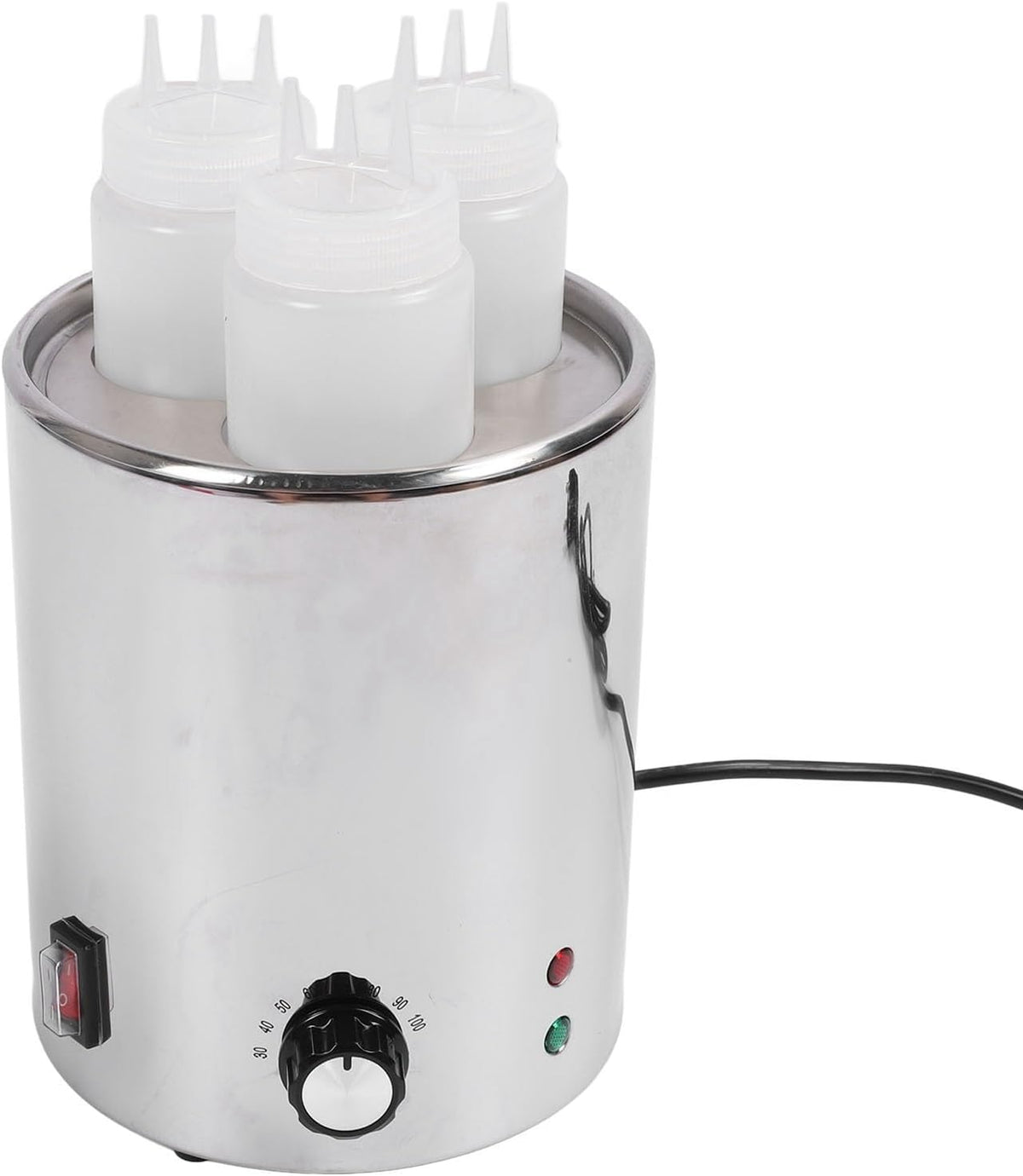 Scaldavivande, Haofy, 30-100°C, 220 V, 3 bottiglie, Argento, acciaio inox