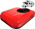 LHUITUI, Condizionatore, 12 V, 68,5 × 68 × 14,5 cm, 2200 W, Rosso, telecomando, motore inverter