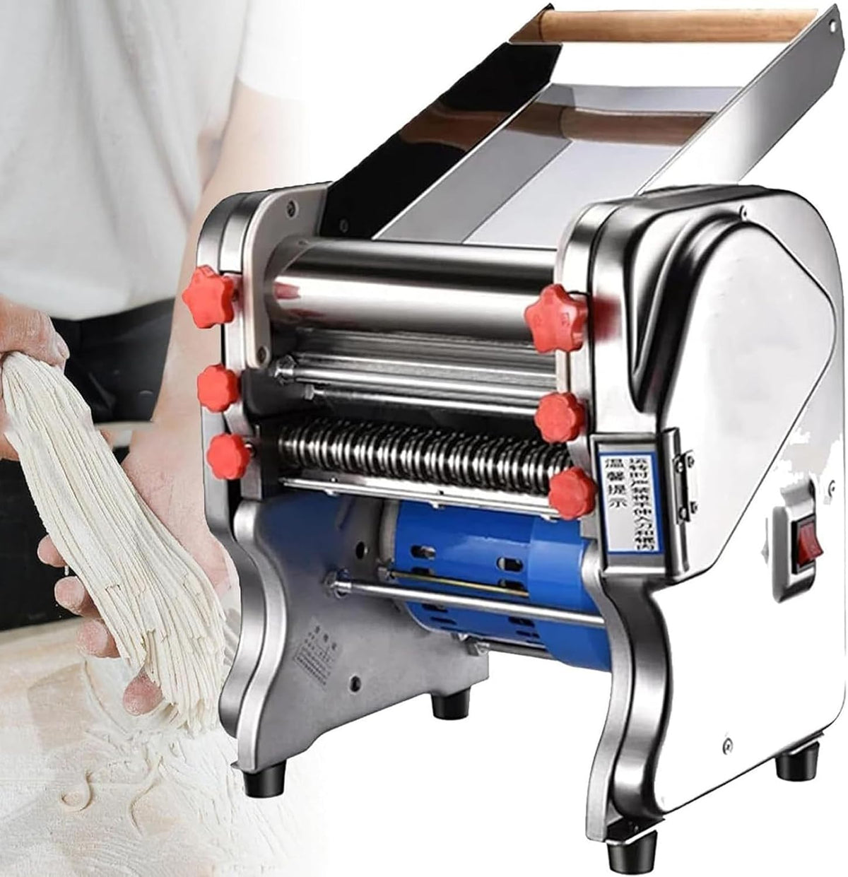 ZJFJMBD, Macchine per pasta, 550 W, 5 mm, 2,5 mm, Nero, acciaio inox