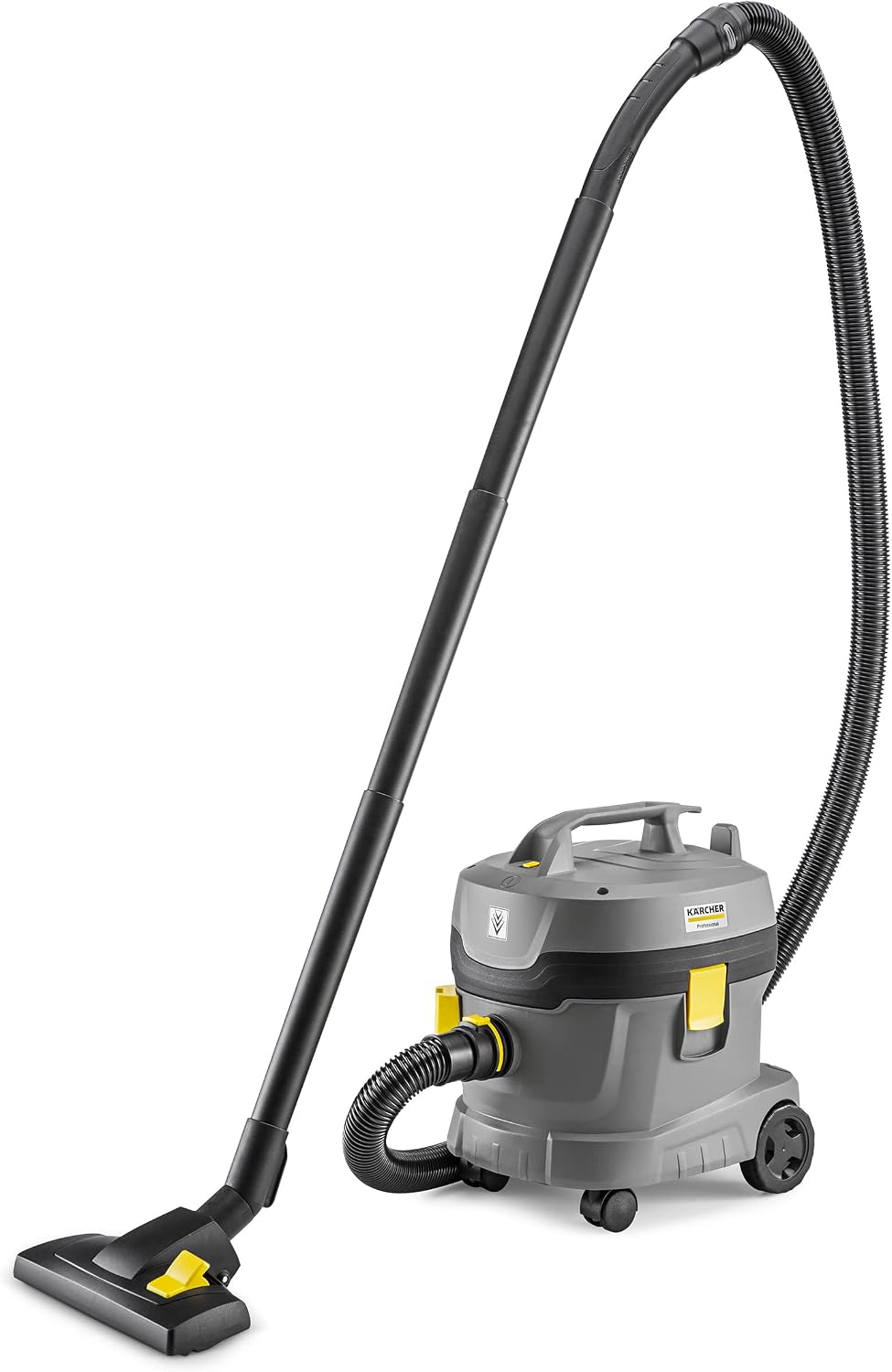 KÄRCHER, Aspirapolvere a traino, T11/1, 61 dB, 11 l, 3,9 kg, Nero, vano contenitore, filtro HEPA