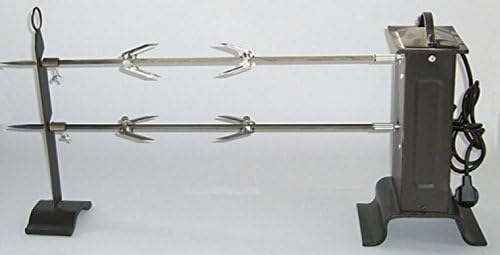 CRUCCOLINI, Girarrosto elettrici, 116x15x37 cm, Nero