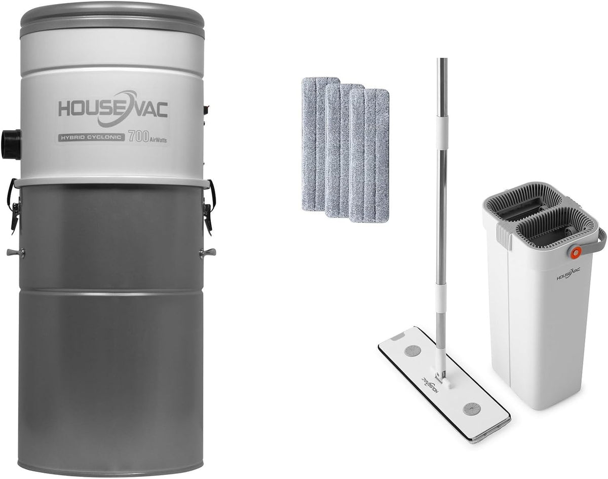 HouseVac, Aspirapolvere, HV-700ST-35H, 32,8 x 76,7 cm, 350 m, 35 litri, Nero, vano contenitore