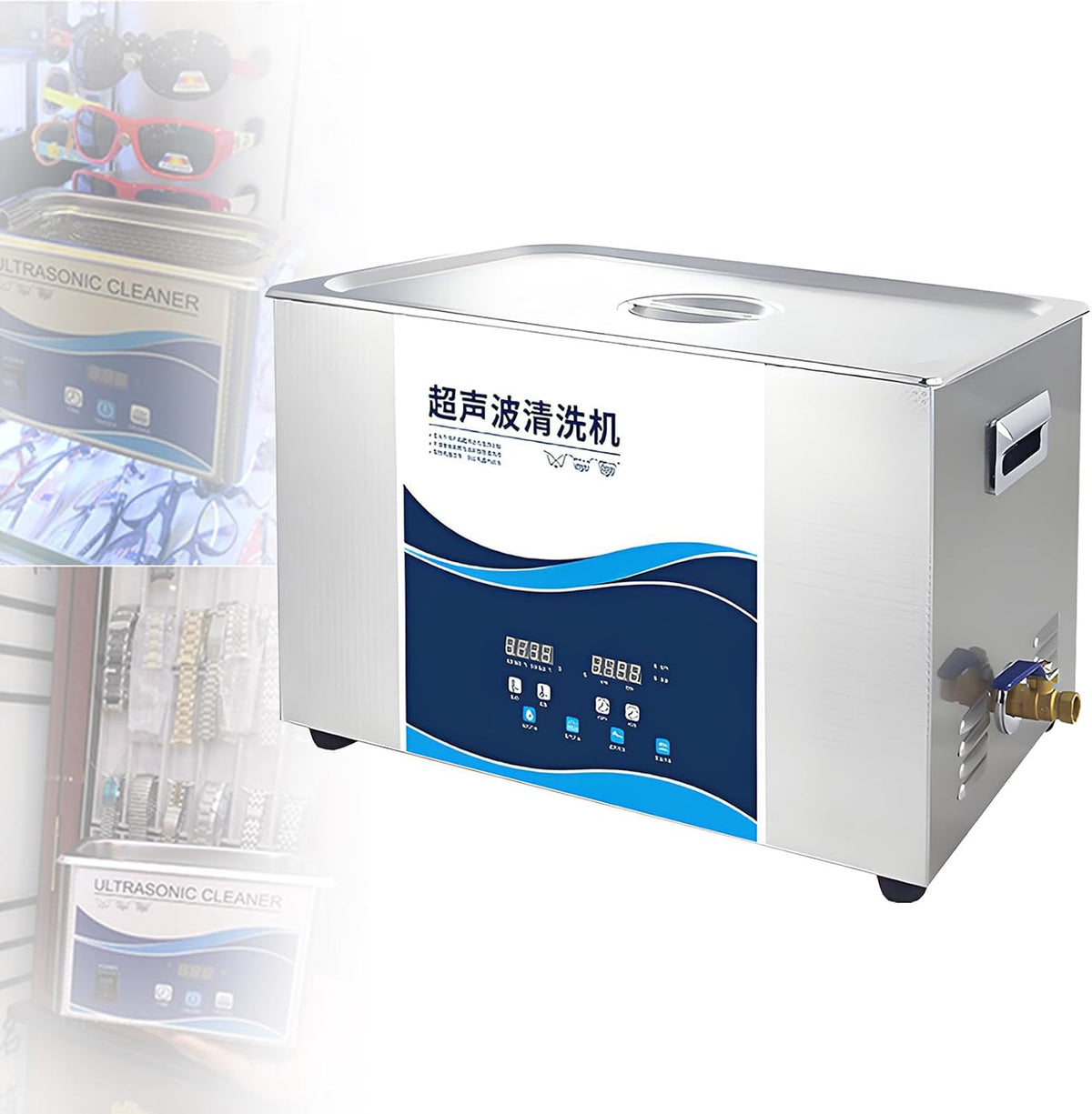Prodotti di pulizia da laboratorio, 1530-30L, EpyGnom, 30 L, 110 V, Nero, acciaio inox, timer